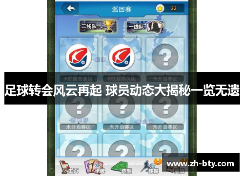 足球转会风云再起 球员动态大揭秘一览无遗